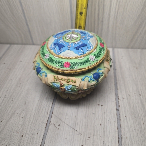 Vtg Disney Tinker Bell Neverland You Can Fly Music Box Peter Pan Flaw - Picture 5 of 11